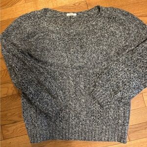 Maurices Gray Crewneck Sweater with Chunky Knit